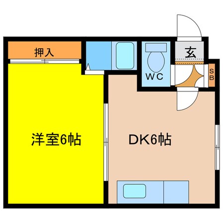 キャッスル中島の物件間取画像